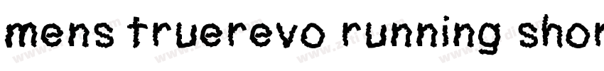 mens truerevo running shorts字体转换